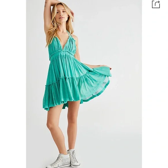 free people 100 degree backless halter dress Free People 100 Degree Dress